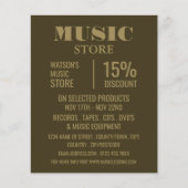 Stijlvolle muziekwinkel Adverteren Flyer (Voorkant)