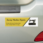 Stijlvolle naaimachine reparatie bedrijf bumpersticker (Op auto)
