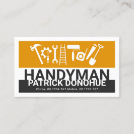 Stijlvolle naam Handyman Signage Master Builder Visitekaartje