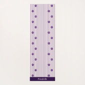 Stijlvolle naam Indigo bloemen, blush, violet gest Yogamat (Achterkant)