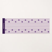 Stijlvolle naam Indigo bloemen, blush, violet gest Yogamat (Voorkant (horizontaal))