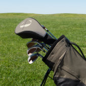 Stijlvolle naam met monogram Chic rustieke taupe Golfheadcover (Insitu)