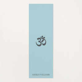 Stijlvolle naam Monogram om symbool Blue Glow Yogamat
