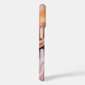 Stijlvolle naam roze goud agaat marmer Case-Mate iPhone case (Achterkant / Rechts)