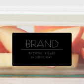 Stijlvolle naam & slogan of andere tekst labels (Aangebracht)