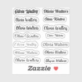 Stijlvolle naam Sticker (Vel)