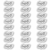 Stijlvolle Naam Sticker decal naam labels (Voorkant)