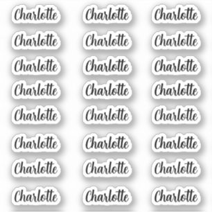 Stijlvolle Naam Sticker decal naam labels