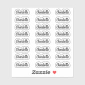 Stijlvolle Naam Sticker decal naam labels (Vel)