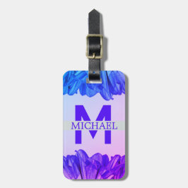 Stijlvolle naam voor schrijver Monogram personalis Bagagelabel