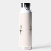 Stijlvolle naammonogram waterfles (Links)