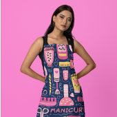 Stijlvolle nagellak flessen Manicurist Salon Schort