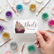 Stijlvolle nageltechnicus branding nagelkunstenaar