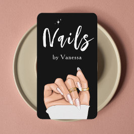 Stijlvolle Nail Artist Salon QR Code Visitekaartje