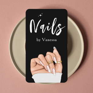 Stijlvolle Nail Artist Salon QR Code Visitekaartje