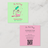 Stijlvolle Nail Technician Visitekaartje Set (Voorkant / Achterkant)