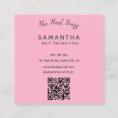 Stijlvolle Nail Technician Visitekaartje Set (Achterkant)