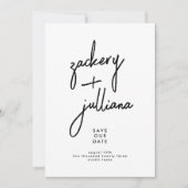 Stijlvolle NAMEN | Aangepast foto opslaan Datum Save The Date (Voorkant)