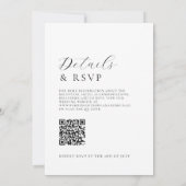 Stijlvolle namen Eenvoudige minimale klassieke bru Kaart (Achterkant)