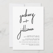 Stijlvolle NAMEN | Moderne details op het rughuwel Kaart (Voorkant)