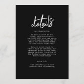 Stijlvolle NAMEN | Moderne details op het rughuwel Kaart (Achterkant)