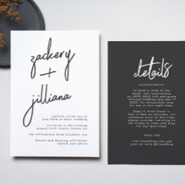 Stijlvolle NAMEN | Moderne details op het rughuwel Kaart