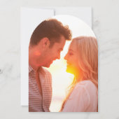 Stijlvolle NAMEN Photo Arch Wedding Sla de datum o Kaart (Achterkant)