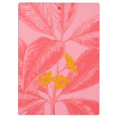 Stijlvolle Natuur met botanische lef in roze en ro Klembord (Achterkant)