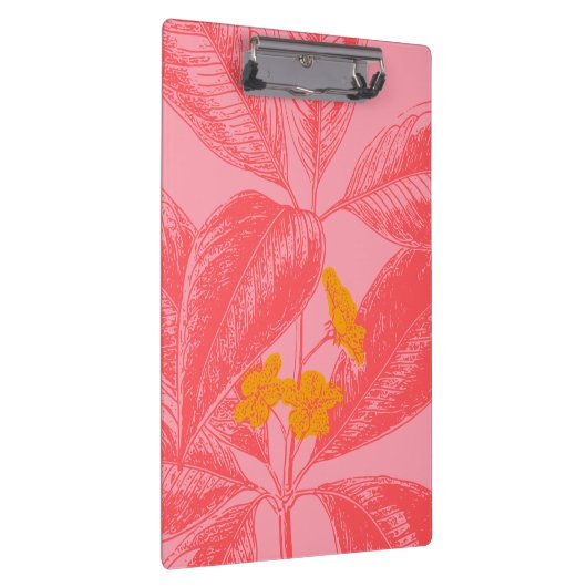 Stijlvolle Natuur met botanische lef in roze en ro Klembord (Rechts)