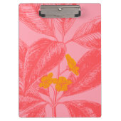 Stijlvolle Natuur met botanische lef in roze en ro Klembord (Voorkant)