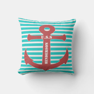 Stijlvolle Nautical Anchor Decorator Pillow Kussen