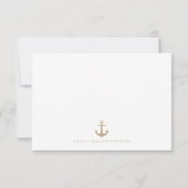 Stijlvolle Nautical Wedding RSVP Kaart Keuze uit (Achterkant)