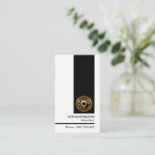 Stijlvolle Neat Clean Modern Minimalist Chauffeur Visitekaartje (Staand voorkant)