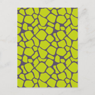 Stijlvolle Neon Paars Leopard Print Animal Skins Aankondigingskaart