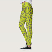 Stijlvolle Neon Paars Leopard Print Animal Skins Leggings (Links)