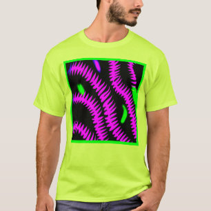 Stijlvolle neonpatronen Kunst T-shirt