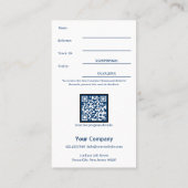 Stijlvolle New Customer Discount Employee Award Aanbevelingskaartje (Achterkant)