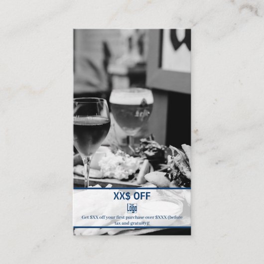 Stijlvolle New Customer Discount Employee Award Aanbevelingskaartje (Voorkant)