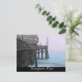 Stijlvolle Newport Pier Briefkaart (Staand voorkant)