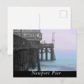 Stijlvolle Newport Pier Briefkaart (Voorkant / Achterkant)