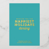 Stijlvolle niet-foto gelukkigste Feestdagen donker (Voorkant)