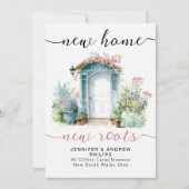 Stijlvolle nieuwe Home Roots Roze Kalligrafie Wate Aankondiging (Voorkant)