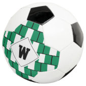 Stijlvolle NIGERIA VLAG Monogram Voetbal (Drie kwart)