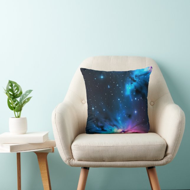 Stijlvolle Night Sky Decoratieve Space Art Kussen (Stoel)