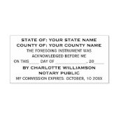 Stijlvolle notarisbevestiging  zelfinktende stempel (Design)