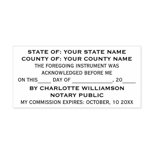 Stijlvolle notarisbevestiging  zelfinktende stempel (Design)