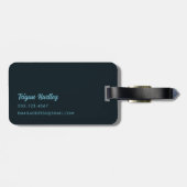 Stijlvolle Oerwoud Luipaard Bloemnaam Kinder | Bla Bagagelabel (Achterkant horizontaal)