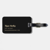 Stijlvolle Oerwoud Luipaard Bloemnaam Kinder | Zwa Bagagelabel (Achterkant horizontaal)