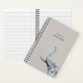 Stijlvolle olifant gepersonaliseerd notitieboek (Binnen)