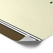 Stijlvolle Olijfgroen Moderne Verjaardag Welkom Poster (Hoek)